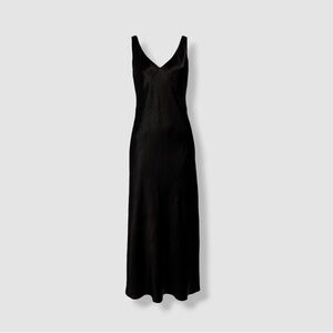 Vince Black V-Neck Maxi Dress